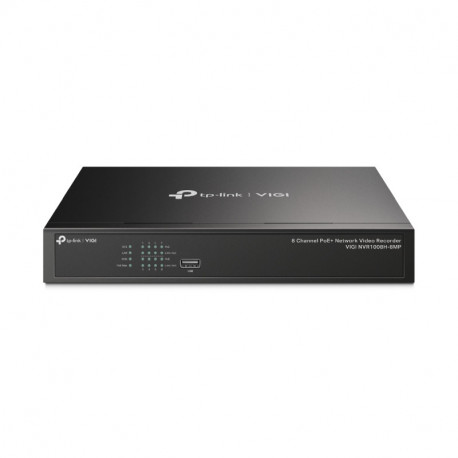TP-Link PoE+ Network video snimač, 8 kanala, 8x10/100 Mbps PoE+ Ports, H.265+/H.265/ H.264+/H.264, 8MP, 10TB HDD, 1×SATA