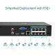 TP-Link PoE+ Network video snimač, 8 kanala, 8x10/100 Mbps PoE+ Ports, H.265+/H.265/ H.264+/H.264, 8MP, 10TB HDD, 1×SATA