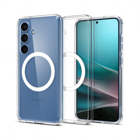 Spigen Ultra Hybrid MagSafe, clear white - Samsung Galaxy S25+ (ACS08981)