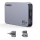 UGREEN Nexode Pro Ultra-Slim zidni punjač 65W, 2x USB-C, USB-A, GaNInfinity, sivi