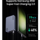 UGREEN Nexode Pro Ultra-Slim zidni punjač 65W, 2x USB-C, USB-A, GaNInfinity, sivi