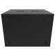 Canovate 6U 600x600x376 SINGLE zidni ormar s bočnim stranama koje se mogu otvoriti izvana, crni (WS3O-9-0666F)