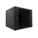 Canovate 9U 600x400x498 SINGLE zidni ormar s bočnim stranama koje se mogu otvoriti izvana, crni (WS3O-9-0964F)