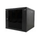 Canovate 9U 600x400x498 SINGLE zidni ormar s bočnim stranama koje se mogu otvoriti izvana, crni (WS3O-9-0964F)