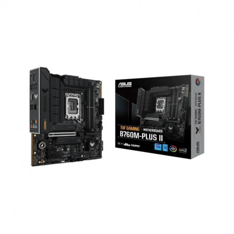 Asus MB TUF GAMING B760M-PLUS II, S.1700, Intel B760, 4×DDR5, PCIe 5.0, HDMI/DP, mATX
