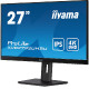 IIYAMA 27" XUB2792UHSU-B5 (27") 3840×2160, IPS, 4ms, HDMI/DP/DVI, zvučnici, crni