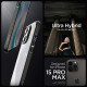 Spigen Crystal Hybrid, matte black - iPhone 15 Pro Max (ACS06449)