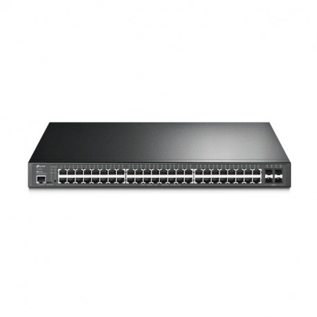 TP-Link Omada JetStream 48-port Gigabit L2 Smart PoE+ preklopnik, 48×10/100/1000 RJ45 ports, 4×SFP Gigabit, 1×RJ45 conso