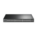 TP-Link Omada JetStream 48-port Gigabit L2 Smart PoE+ preklopnik, 48×10/100/1000 RJ45 ports, 4×SFP Gigabit, 1×RJ45 conso