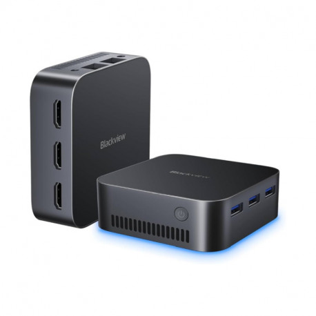 BLACKVIEW MP80 Mini PC, Intel Alder Lake N97, 16GB LPDDR5, 512GB SSD, Intel UHD, Wi-Fi 5, bluetooth 4.2, 3xHDMI, 3xUSB, 