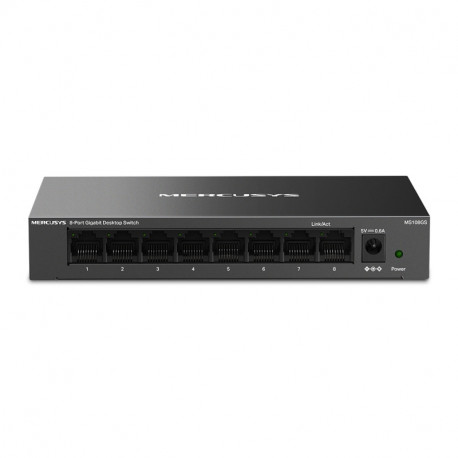 Mercusys 8-Port Gigabit Desktop preklopnik (Switch) 8×10/100/1000Mbps, Plug & Play, Auto-Negotiation