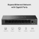 Mercusys 8-Port Gigabit Desktop preklopnik (Switch) 8×10/100/1000Mbps, Plug & Play, Auto-Negotiation