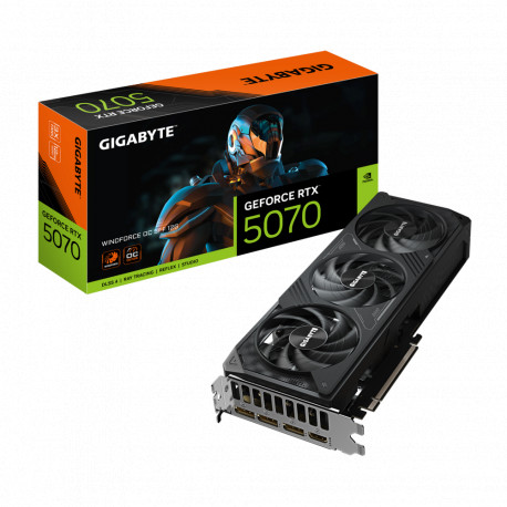 GIGABYTE Video Card NVIDIA GeForce RTX 5070 WINDFORCE SFF 12G (12GB GDDR7/192bit, PCI-E 5.0, Recomme