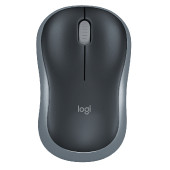 Logitech M185 bežični optički miš, siva