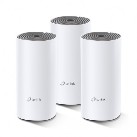 TP-Link AC1200 Deco E4 (3 pack) Mesh Wi-Fi, Dual-Band 300Mbps/867Mbps (2.4GHz/5GHz), 2×LAN, 2×interna antena, Deco App
