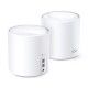 TP-Link AX1800 Deco X20 (2-pack), Dual-Band Mesh Wi-Fi 6, 574Mbps/1201Mbps (2.4GHz/5GHz), 802.11ax/ac/n/a/b/g, 2×G-LAN, 