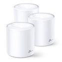 TP-Link AX1800 Deco X20 (3-pack), Dual-Band Mesh Wi-Fi 6, 574Mbps/1201Mbps (2.4GHz/5GHz), 802.11ax/ac/n/a/b/g, 2×G-LAN, 