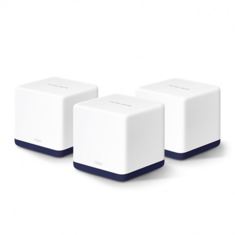 Mercusys Halo H50G(3-Pack) AC1900 Whole-Home Mesh Wi-Fi, Dual-Band 600Mbps/1300Mbps (2.4GHz/5GHz), 802.11 a/b/g/n/ac, 3×
