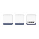 Mercusys Halo H50G(3-Pack) AC1900 Whole-Home Mesh Wi-Fi, Dual-Band 600Mbps/1300Mbps (2.4GHz/5GHz), 802.11 a/b/g/n/ac, 3×