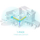 TP-Link AX3000 Deco X50, Dual-Band Mesh Wi-Fi 6, 574Mbps/2402Mbps (2.4GHz/5GHz), 802.11ax/ac/n/a/b/g, 3×G-LAN, Deco App