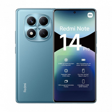 Xiaomi Redmi Note 14 Pro 4G Dual Sim 12GB RAM 512GB - Ocean Blue