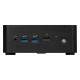 Mini desktop PC MSI Cubi NUC 1M-258BEU barebone Core 7 / WiFi 6E + BT 5.3 / 2x2.5Gbps / black