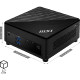 Mini desktop PC MSI Cubi 5 12M-262BEU i3 / 16GB / 512GB SSD / Windows 11 Pro / WiFi 6E + BT 5.3 / 1Gbps + 2.5Gbps / black