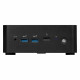 Mini desktop PC MSI Cubi NUC 1M-260BEU barebone Core 3 / WiFi 6E + BT 5.3 / 2x2.5Gbps / black