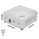 Mini desktop PC MSI Cubi 5 12M-264BEU barebone i3 / WiFi 6E + BT 5.3 / 1Gbps + 2.5Gbps / white