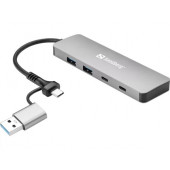 Sandberg USB-C A to 2xUSB-A 2xUSB-C Hub
