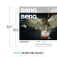 BenQ 31.5" EW3290U 4K (3840×2160) IPS, Pivot, 60Hz, 16:9, 5ms, 400cd/m2, 1000:1, 3×HDMI, 3×USB-A/1×USB-C, 1×USB-C (PD), zvučn