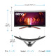 BenQ 34" EX3410R QHD (3440×1440) VA, 144Hz, 21:9, 1ms, 400 cd/m2, 3000:1, 2×HDMI/DP, 3×USB, zvučnici, crni