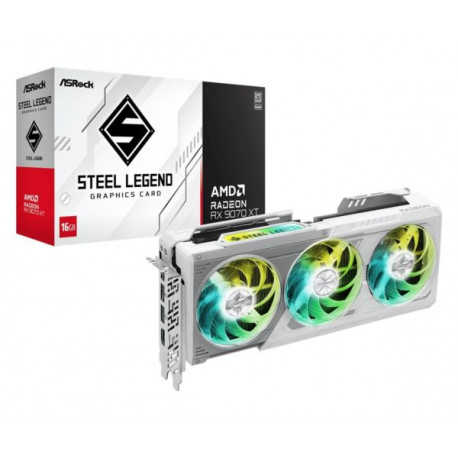 Asrock Radeon RX 9070 XT Steel Legend 16GB, 16GB GDDR6