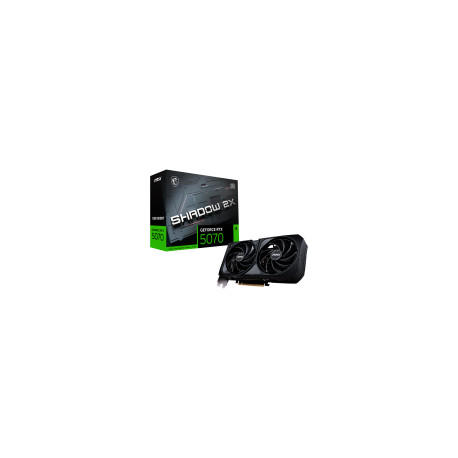 MSI Video Card Nvidia GeForce RTX 5070 12G SHADOW 2X OC Tray (12GB GDDR7/192bit, 3xDP, 1xHDMI, PCIe