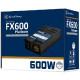 Silverstone FX600 Platinum jedinica za napajanje 600 W 20+4 pin ATX Flex ATX Crno