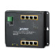 Planet Industrial Wall.mount 8-Port PoE 2 SFP Managed Switch