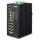 Planet Industrial L2 8-Port 10 100 1000T 802.3at PoE 4-Port 100 1000X SFP Managed Ethernet Switch