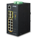 Planet Industrial L2 8-Port 10 100 1000T 802.3at PoE 4-Port 100 1000X SFP Managed Ethernet Switch