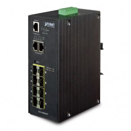 Planet Industrial 10-Port Full Gigabit Managed Ethernet Switch