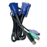 Planet 3M USB KVM Cable with built-in PS2 to USB Converter