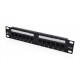 Alantec Cat5e Unshielded 12-port Patch Panel, 10"