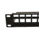 Roline 24-portni Patch Panel (prazni) 19" Keystone UTP Cat.5e/6/Class E, crni