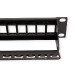 Roline 24-portni Patch Panel (prazni) 19" Keystone UTP Cat.5e/6/Class E, crni