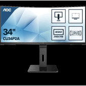 AOC CU34P2A, 34", 2xHDMI, DP, UWQHD, 100Hz