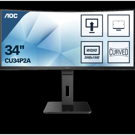 AOC CU34P2A, 34", 2xHDMI, DP, UWQHD, 100Hz