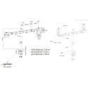 Manhattan nosač monitora 13"-32",8kg po monit,crni