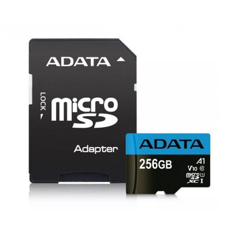 ADATA microSDXC, Class10, 100/25MBs, 256GB