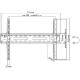 Manhattan TV nosač zidni 37"-70" do 45kg, crni