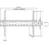 Manhattan TV nosač zidni 37"-70" do 45kg, crni