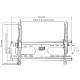 Manhattan TV nosač zidni 37"-70" do 75kg, crni